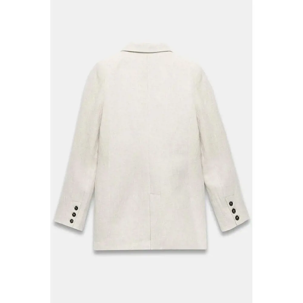 Mint Velvet Neutral Double Breasted Blazer